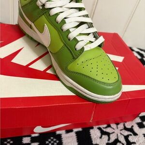 Nike Lime and White Athletic Shoes